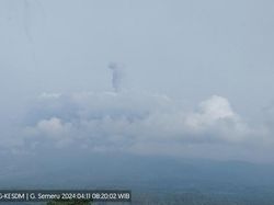 Gunung Semeru Erupsi Keluarkan Abu Setinggi 1.000 Meter