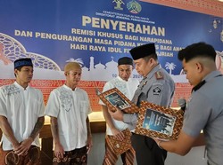 Dapat Remisi Idul Fitri, 3 Napi Lapas Bukittinggi Langsung Bebas