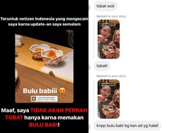 Makan Bulu Babi, YouTuber Muslim Ini Malah Disuruh Tobat Netizen