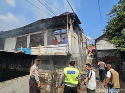 Ditinggal Mudik, Rumah Kos di Klungkung Ludes Terbakar