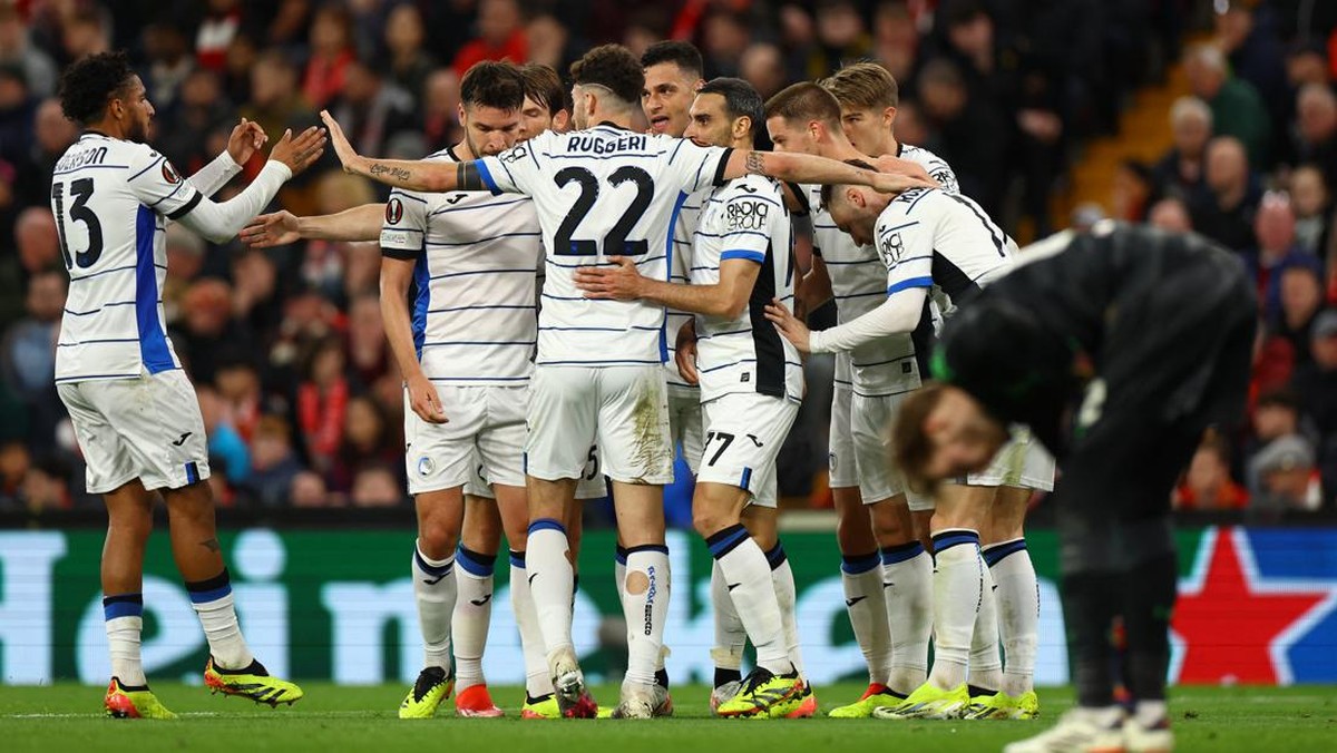 Liverpool vs Atalanta di babak pertama. (Foto: REUTERS/Molly Darlington)