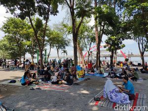 H+2 Lebaran Pengunjung Pantai Kenjeran Capai 1.680 Orang