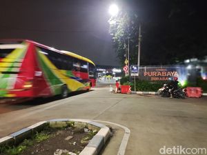 7.437 Penumpang Tiba di Terminal Purabaya Hari ke-3 Lebaran