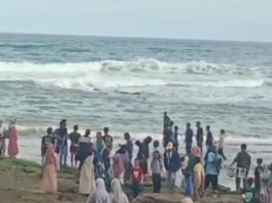 Bocah Hilang Terseret Ombak di Pantai Muaragatah Pangandaran