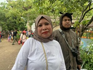 Tamiyati Pertama Kali ke Ancol, 3 Jam Naik Motor Bareng Anak dari Karawang