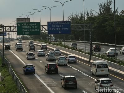 Situasi One Way Arus Balik di Tol Cipali, Ramai Lancar