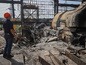 Penampakan Sistem Energi Kharkiv Hancur Dirudal Rusia