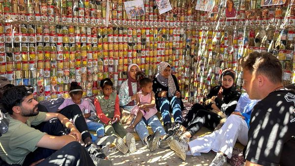 Potret Rumah Kaleng Warga Gaza Lambangkan Sulitnya Hidup di Tengah Perang