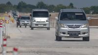 Suasana Arus Balik di Tol Fungsional Solo-Yogyakarta