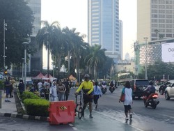CFD Ditiadakan Usai Lebaran, Banyak Warga Datang ke Bundaran HI Pagi Ini