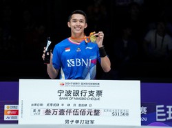 Jonatan Christie Raih Juara di BAC 2024 Seusai Kalahkan Li Shi Feng