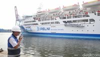 KM Dobonsolo yang Bawa Peserta Mudik Gratis Tiba Kembali di Tanjung Priok