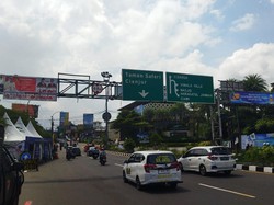 Lalin Simpang Gadog Bogor di Kedua Arah Ramai Lancar Pagi Ini