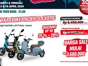 Transmart Full Day Sale Balik Lagi, Ada Diskon Sepeda Listrik Sampai Rp 2,7 Jutaan Transmart Full Day Sale Balik Lagi, Ada Diskon Sepeda Listrik Sampai Rp 2,7 Jutaan
