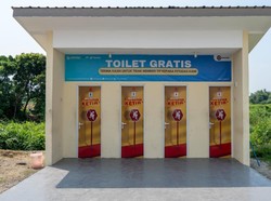 Unik! Xi Yaopin Zhi Promosikan Produk di Pintu Toilet Rest Area