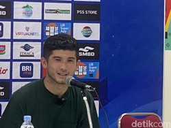 Semringahnya Kevin Gomes Cetak Gol Perdana buat PSS Sleman