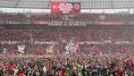 Pemandangan Gila di BayArena Saat Bayer Leverkusen Juara Bundesliga