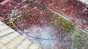 Pemandangan Gila di BayArena Saat Bayer Leverkusen Juara Bundesliga