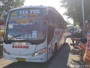 Arus Balik, 7 Armada Bus Gratis Diberangkatkan dari Trenggalek ke Surabaya