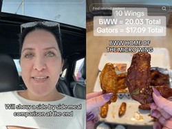 Bandingkan Chicken Wings Rp 300 Ribu dari 2 Resto, Wanita Kaget Lihat Porsinya