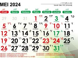 Tanggal Merah Mei 2024, Ada 13 Hari Libur dan Cuti Bersama