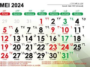 Jadwal Cuti Bersama Bulan Mei 2024 Lengkap Jadwal Cuti Bersama Bulan Mei 2024 Lengkap