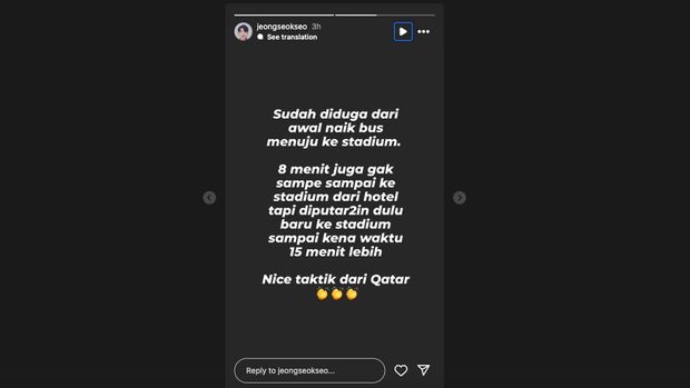 Instastory Instagram Jeje penerjemah STY