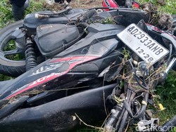 Penampakan Motor yang Adu Banteng Lawan Pikap di Klaten Tewaskan 2 Siswi SMA