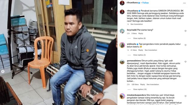 Pelaku Penabrak Anak Teuku Rifnu Wikana