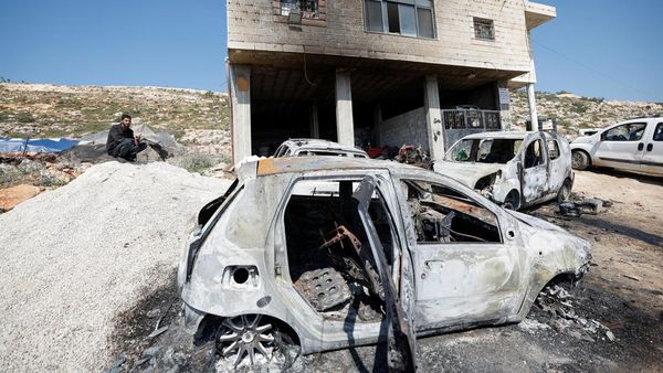 Sisa-sisa Serangan Brutal Pemukim Israel di Tepi Barat