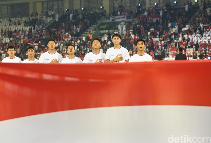 Timnas Indonesia U-23 saat melawan Qatar di Piala Asia U-23 2024