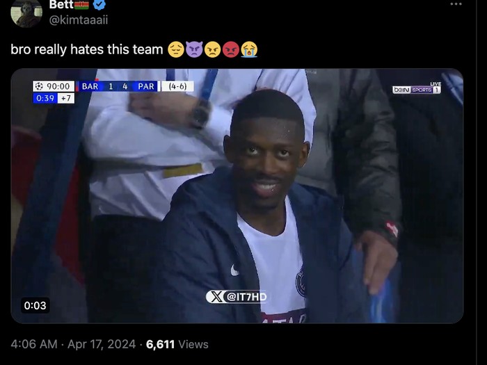 Meme Barcelona vs PSG
