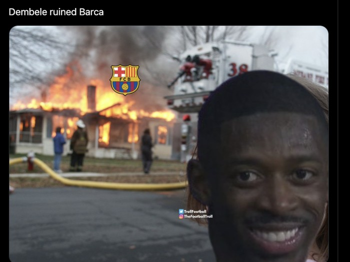Meme Barcelona vs PSG