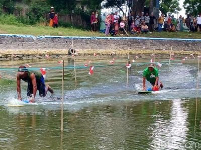 Serunya Lomba Skilot di Pasuruan