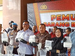 7,7 Kg Sabu dari Tangan 13 Tersangka Dimusnahkan Polda Sumsel