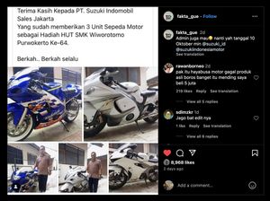 Menang Banyak, SMK di Purwokerto Dapat Sumbangan Moge Langka dari Suzuki