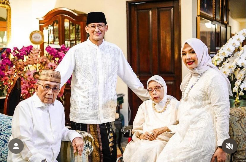 Momen Lebaran Keluarga Sandiaga Uno
