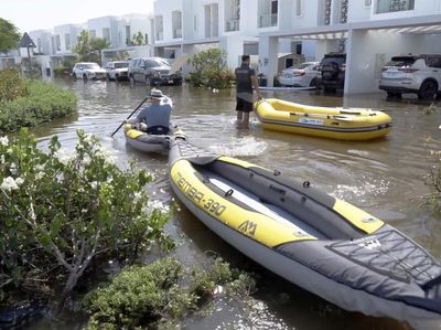 Potret Perumahan Mewah di Dubai Terendam Banjir