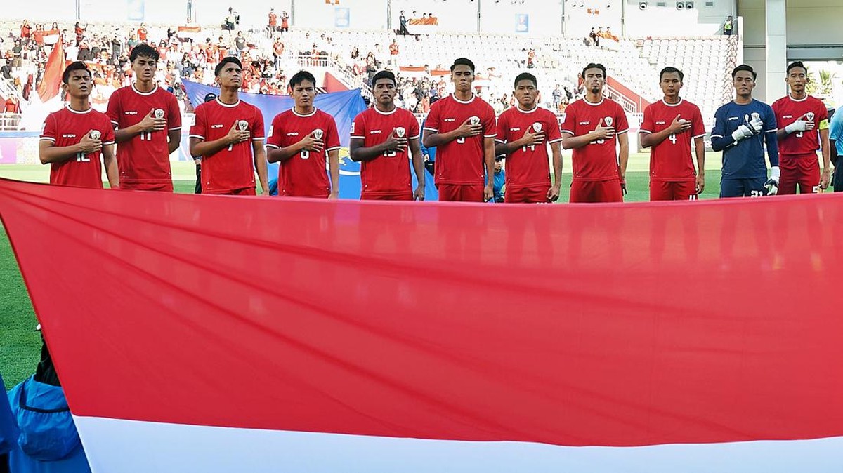 Timnas Indonesia U-23 berada di posisi kedua Klasemen Grup A Piala Asia U-23 2024, Qatar posisi pertama (Jalu Pamuncar/detikSport)