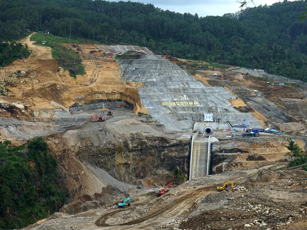 Begini Progress Terkini Proyek Bendungan Bagong Trenggalek