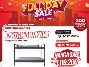 Beli Tempat Tidur Tingkat di Transmart Full Day Sale Ada Potongan Rp 2 Jutaan