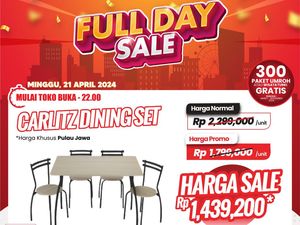 Serbuu! Beli 1 Set Meja Makan Diskon Jadi Rp 1 Jutaan di Transmart Full Day Sale
