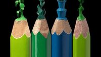 Kreatif Banget! Ujung Pensil Bisa Dibentuk Beragam Karakter