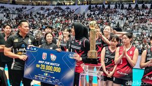 Main 5 Set, Red Sparks Kalahkan Indonesia All Star