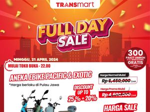 Sepeda Listrik di Transmart Full Day Sale Diskon!