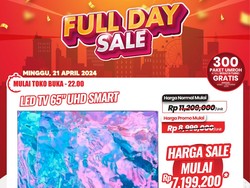 Serbu! Beli TV di Transmart Full Day Sale Ada Diskon Rp 4 Juta!