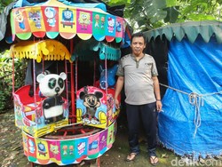 Waswas Jualan Balon Gas, Kusnandar Kini Jadi Bos Odong-odong