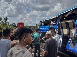KAI Ralat Jumlah Korban Tewas Kecelakaan Bus Vs KA Rajabasa Jadi 1 Orang