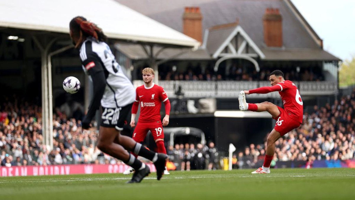 Fulham vs Liverpool 1-1 di babak pertama (Getty Images/Julian Finney)