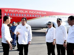 Jokowi Tiba Kunker di Gorontalo, Pimpinan DPR Rachmat Gobel Menyambut